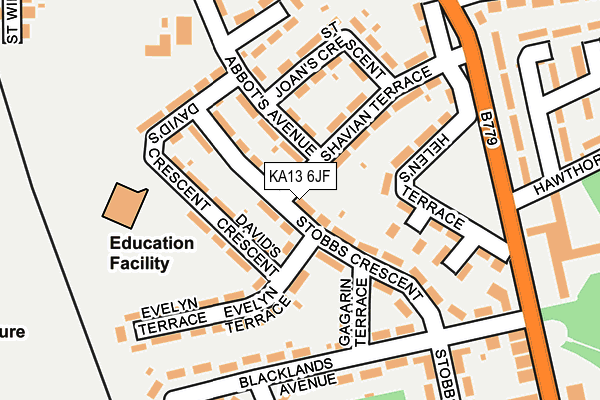 KA13 6JF map - OS OpenMap – Local (Ordnance Survey) KA13 6JF map - OS OpenMap – Local (Ordnance Survey)