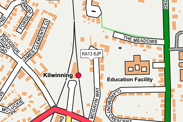 KA13 6JP map - OS OpenMap – Local (Ordnance Survey) KA13 6JP map - OS OpenMap – Local (Ordnance Survey)