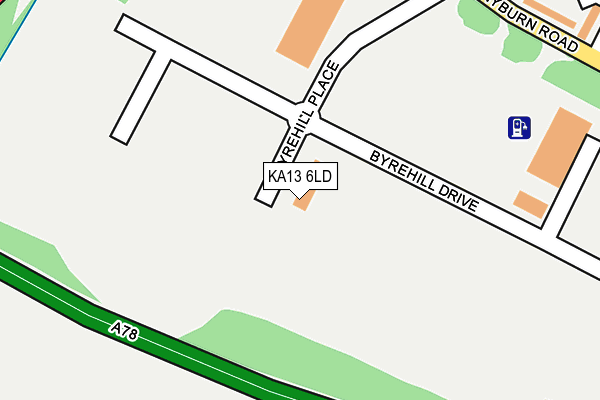 KA13 6LD map - OS OpenMap – Local (Ordnance Survey) KA13 6LD map - OS OpenMap – Local (Ordnance Survey)