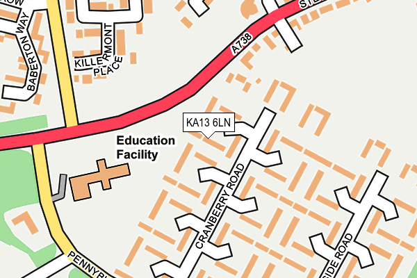KA13 6LN map - OS OpenMap – Local (Ordnance Survey)