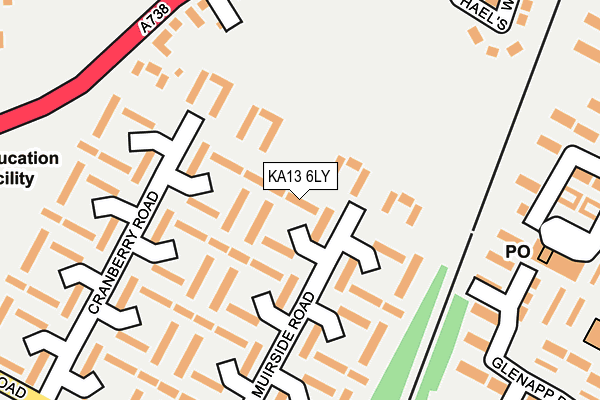KA13 6LY map - OS OpenMap – Local (Ordnance Survey) KA13 6LY map - OS OpenMap – Local (Ordnance Survey)