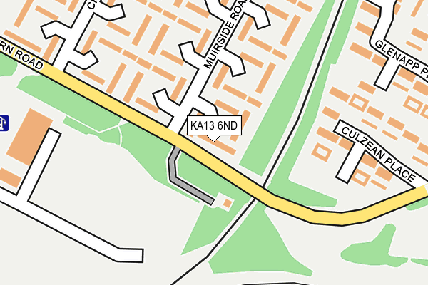 KA13 6ND map - OS OpenMap – Local (Ordnance Survey) KA13 6ND map - OS OpenMap – Local (Ordnance Survey)
