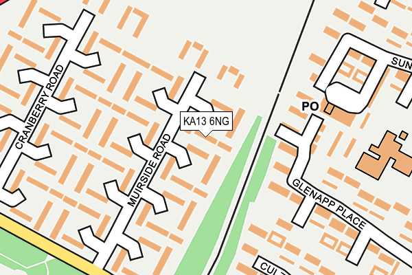 KA13 6NG map - OS OpenMap – Local (Ordnance Survey) KA13 6NG map - OS OpenMap – Local (Ordnance Survey)