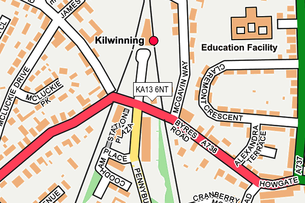 KA13 6NT map - OS OpenMap – Local (Ordnance Survey) KA13 6NT map - OS OpenMap – Local (Ordnance Survey)