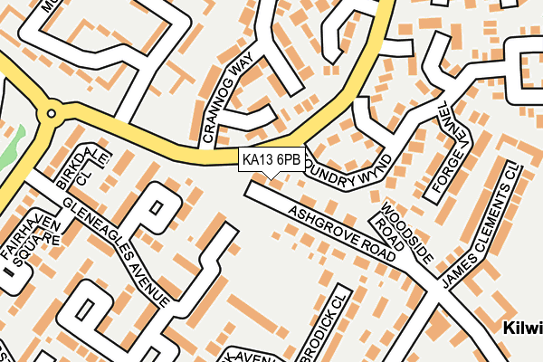 KA13 6PB map - OS OpenMap – Local (Ordnance Survey) KA13 6PB map - OS OpenMap – Local (Ordnance Survey)