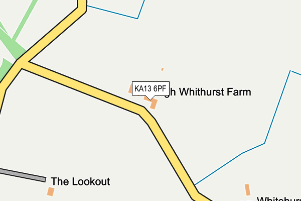 KA13 6PF map - OS OpenMap – Local (Ordnance Survey) KA13 6PF map - OS OpenMap – Local (Ordnance Survey)