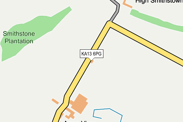 KA13 6PG map - OS OpenMap – Local (Ordnance Survey) KA13 6PG map - OS OpenMap – Local (Ordnance Survey)