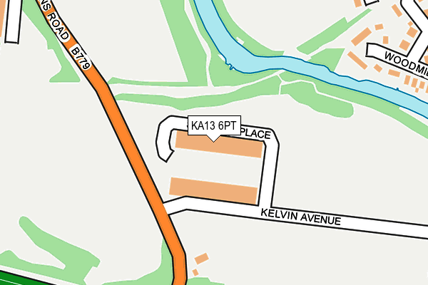 KA13 6PT map - OS OpenMap – Local (Ordnance Survey) KA13 6PT map - OS OpenMap – Local (Ordnance Survey)