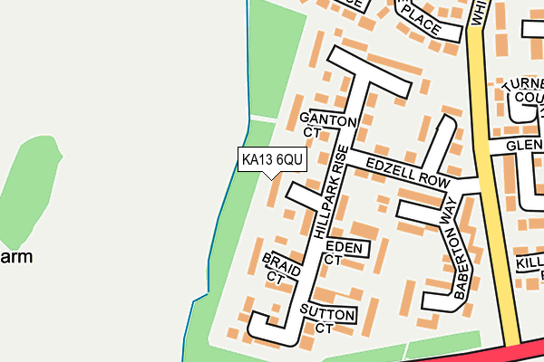 KA13 6QU map - OS OpenMap – Local (Ordnance Survey) KA13 6QU map - OS OpenMap – Local (Ordnance Survey)