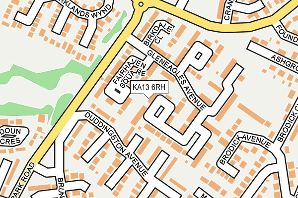 KA13 6RH map - OS OpenMap – Local (Ordnance Survey) KA13 6RH map - OS OpenMap – Local (Ordnance Survey)