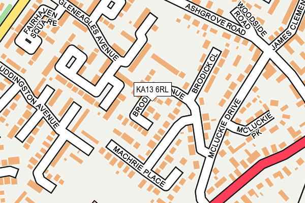 KA13 6RL map - OS OpenMap – Local (Ordnance Survey) KA13 6RL map - OS OpenMap – Local (Ordnance Survey)