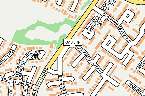 KA13 6RP map - OS OpenMap – Local (Ordnance Survey) KA13 6RP map - OS OpenMap – Local (Ordnance Survey)