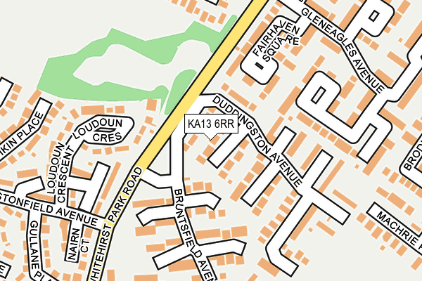 KA13 6RR map - OS OpenMap – Local (Ordnance Survey) KA13 6RR map - OS OpenMap – Local (Ordnance Survey)