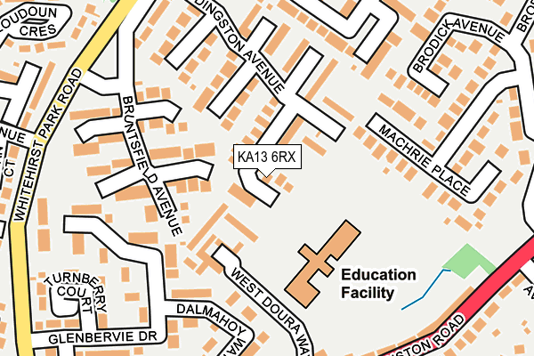KA13 6RX map - OS OpenMap – Local (Ordnance Survey) KA13 6RX map - OS OpenMap – Local (Ordnance Survey)