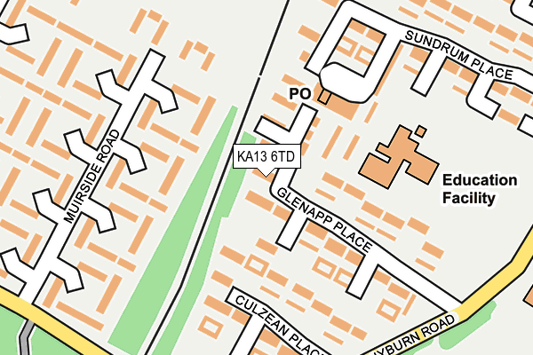 KA13 6TD map - OS OpenMap – Local (Ordnance Survey) KA13 6TD map - OS OpenMap – Local (Ordnance Survey)