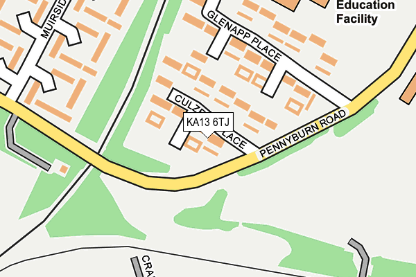 KA13 6TJ map - OS OpenMap – Local (Ordnance Survey) KA13 6TJ map - OS OpenMap – Local (Ordnance Survey)
