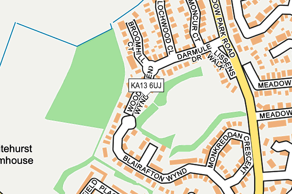 KA13 6UJ map - OS OpenMap – Local (Ordnance Survey) KA13 6UJ map - OS OpenMap – Local (Ordnance Survey)