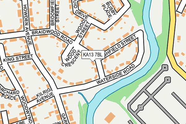 KA13 7BL map - OS OpenMap – Local (Ordnance Survey) KA13 7BL map - OS OpenMap – Local (Ordnance Survey)