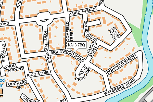 KA13 7BQ map - OS OpenMap – Local (Ordnance Survey) KA13 7BQ map - OS OpenMap – Local (Ordnance Survey)