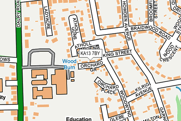 KA13 7BY map - OS OpenMap – Local (Ordnance Survey) KA13 7BY map - OS OpenMap – Local (Ordnance Survey)