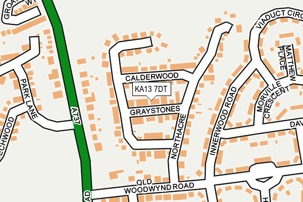KA13 7DT map - OS OpenMap – Local (Ordnance Survey) KA13 7DT map - OS OpenMap – Local (Ordnance Survey)