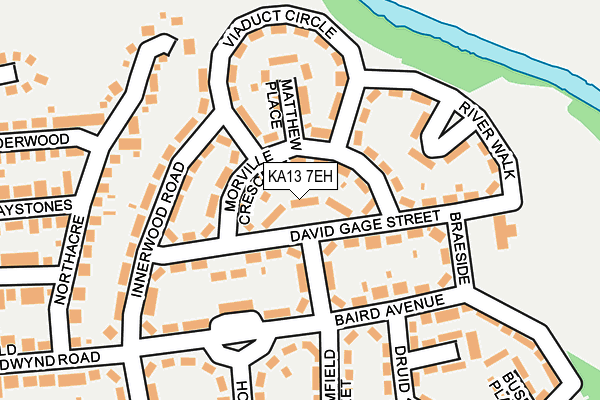 KA13 7EH map - OS OpenMap – Local (Ordnance Survey) KA13 7EH map - OS OpenMap – Local (Ordnance Survey)