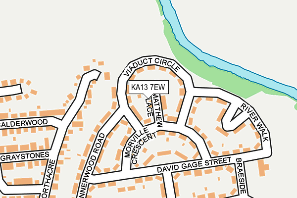 KA13 7EW map - OS OpenMap – Local (Ordnance Survey) KA13 7EW map - OS OpenMap – Local (Ordnance Survey)