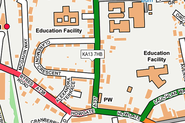 KA13 7HB map - OS OpenMap – Local (Ordnance Survey) KA13 7HB map - OS OpenMap – Local (Ordnance Survey)