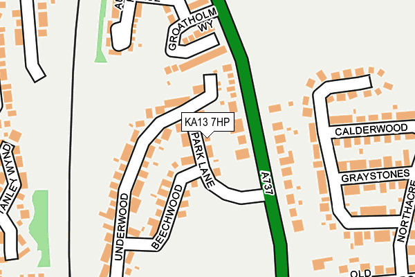 KA13 7HP map - OS OpenMap – Local (Ordnance Survey) KA13 7HP map - OS OpenMap – Local (Ordnance Survey)