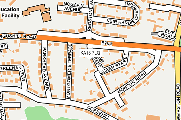 KA13 7LQ map - OS OpenMap – Local (Ordnance Survey) KA13 7LQ map - OS OpenMap – Local (Ordnance Survey)