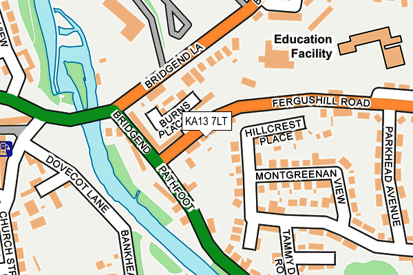 KA13 7LT map - OS OpenMap – Local (Ordnance Survey) KA13 7LT map - OS OpenMap – Local (Ordnance Survey)