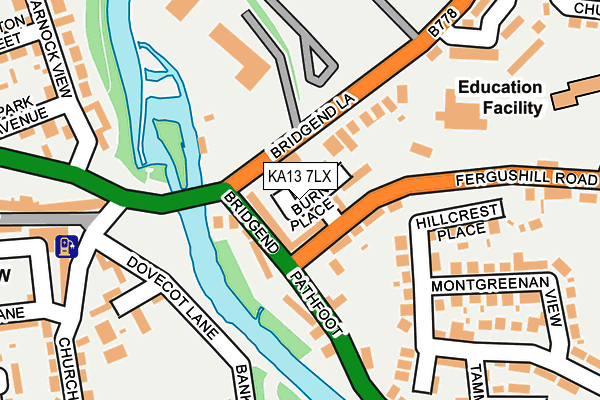 KA13 7LX map - OS OpenMap – Local (Ordnance Survey) KA13 7LX map - OS OpenMap – Local (Ordnance Survey)