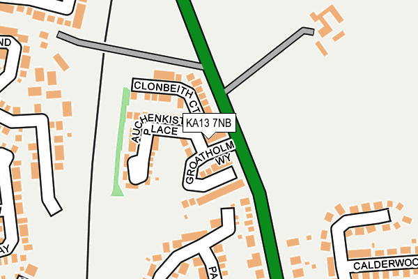 KA13 7NB map - OS OpenMap – Local (Ordnance Survey) KA13 7NB map - OS OpenMap – Local (Ordnance Survey)
