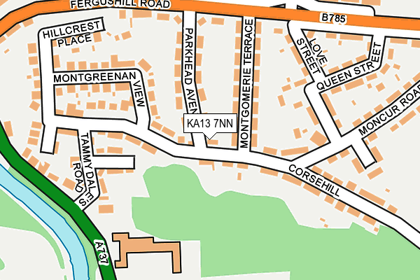 KA13 7NN map - OS OpenMap – Local (Ordnance Survey) KA13 7NN map - OS OpenMap – Local (Ordnance Survey)