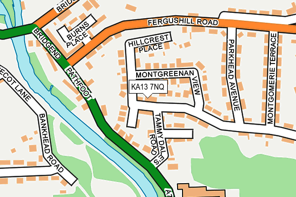 KA13 7NQ map - OS OpenMap – Local (Ordnance Survey) KA13 7NQ map - OS OpenMap – Local (Ordnance Survey)