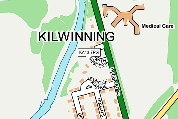 KA13 7PG map - OS OpenMap – Local (Ordnance Survey) KA13 7PG map - OS OpenMap – Local (Ordnance Survey)