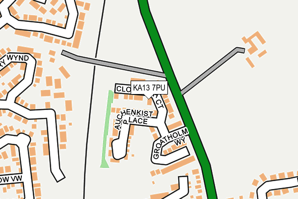KA13 7PU map - OS OpenMap – Local (Ordnance Survey) KA13 7PU map - OS OpenMap – Local (Ordnance Survey)