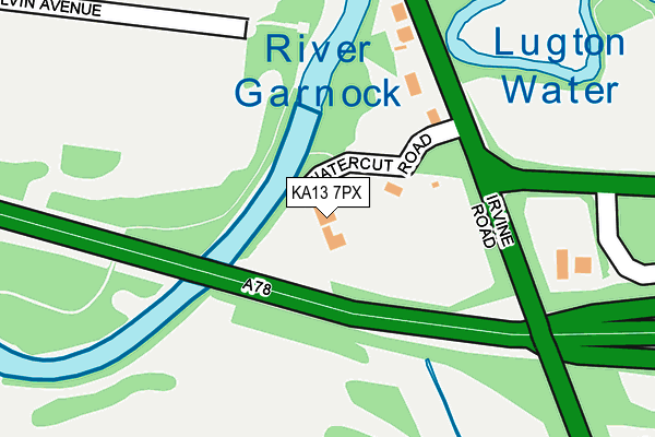 KA13 7PX map - OS OpenMap – Local (Ordnance Survey) KA13 7PX map - OS OpenMap – Local (Ordnance Survey)