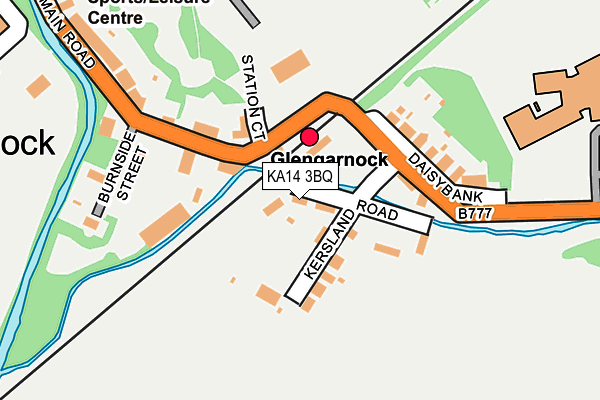KA14 3BQ map - OS OpenMap – Local (Ordnance Survey) KA14 3BQ map - OS OpenMap – Local (Ordnance Survey)