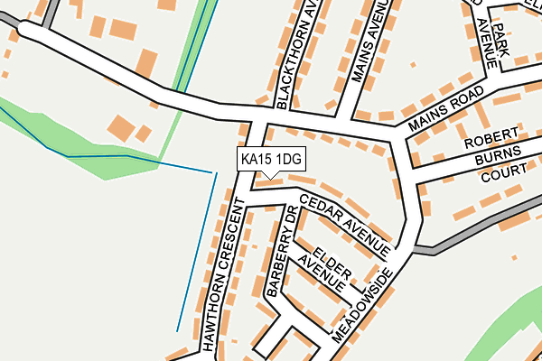 KA15 1DG map - OS OpenMap – Local (Ordnance Survey) KA15 1DG map - OS OpenMap – Local (Ordnance Survey)