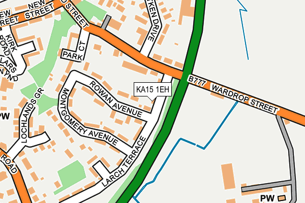 KA15 1EH map - OS OpenMap – Local (Ordnance Survey) KA15 1EH map - OS OpenMap – Local (Ordnance Survey)