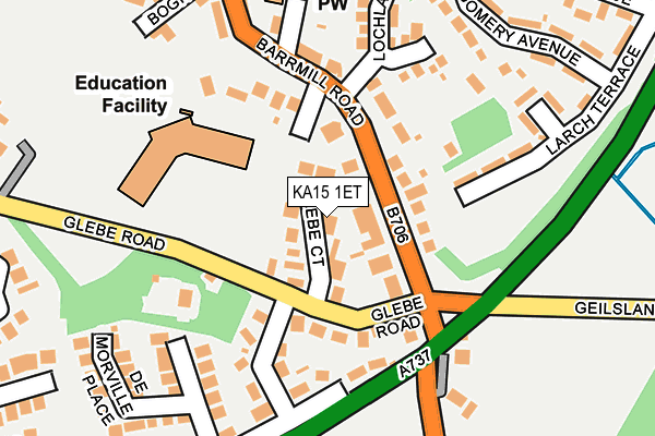 KA15 1ET map - OS OpenMap – Local (Ordnance Survey) KA15 1ET map - OS OpenMap – Local (Ordnance Survey)
