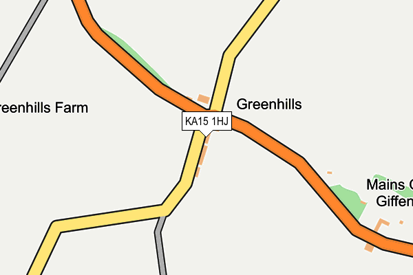KA15 1HJ map - OS OpenMap – Local (Ordnance Survey) KA15 1HJ map - OS OpenMap – Local (Ordnance Survey)