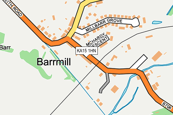 KA15 1HN map - OS OpenMap – Local (Ordnance Survey) KA15 1HN map - OS OpenMap – Local (Ordnance Survey)