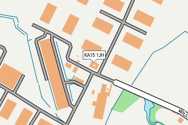 KA15 1JH map - OS OpenMap – Local (Ordnance Survey) KA15 1JH map - OS OpenMap – Local (Ordnance Survey)