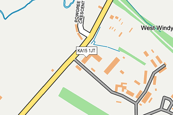 KA15 1JT map - OS OpenMap – Local (Ordnance Survey) KA15 1JT map - OS OpenMap – Local (Ordnance Survey)