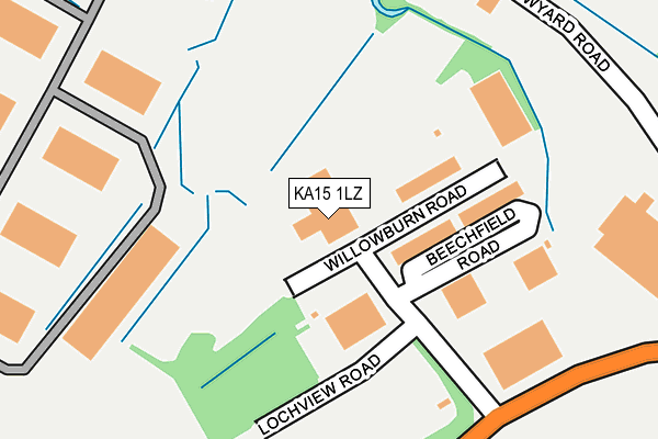 KA15 1LZ map - OS OpenMap – Local (Ordnance Survey) KA15 1LZ map - OS OpenMap – Local (Ordnance Survey)
