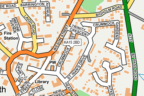 KA15 2BD map - OS OpenMap – Local (Ordnance Survey) KA15 2BD map - OS OpenMap – Local (Ordnance Survey)