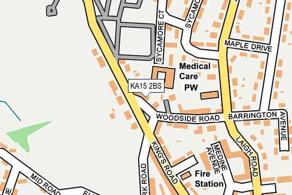 KA15 2BS map - OS OpenMap – Local (Ordnance Survey) KA15 2BS map - OS OpenMap – Local (Ordnance Survey)