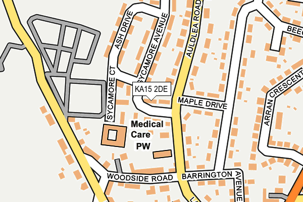 KA15 2DE map - OS OpenMap – Local (Ordnance Survey) KA15 2DE map - OS OpenMap – Local (Ordnance Survey)